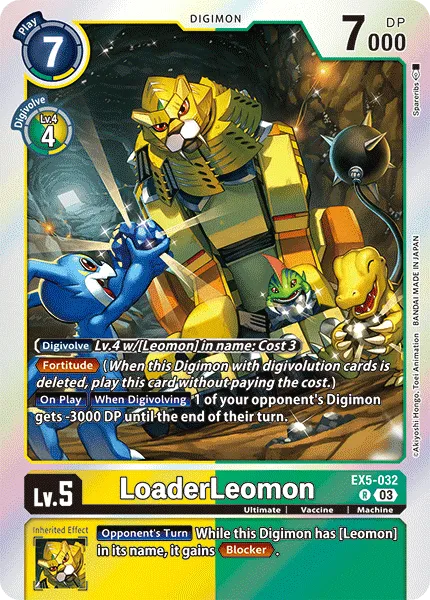 LoaderLeomon &mdash; Digimon Card Game card