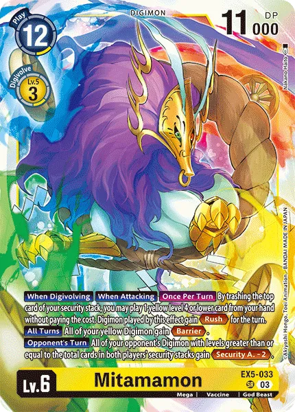 Mitamamon &mdash; Digimon Card Game card