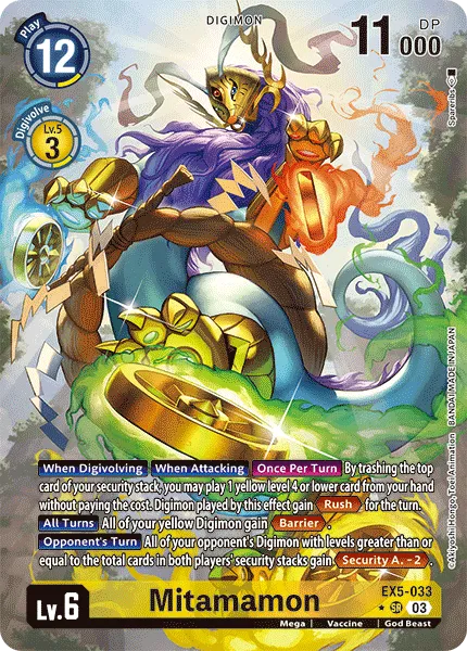 Mitamamon &mdash; Digimon Card Game card