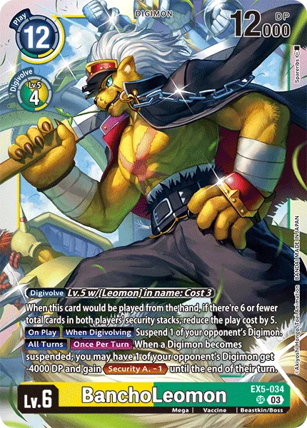 BanchoLeomon &mdash; Digimon Card Game card