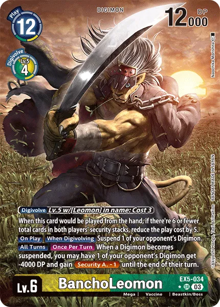 BanchoLeomon &mdash; Digimon Card Game card