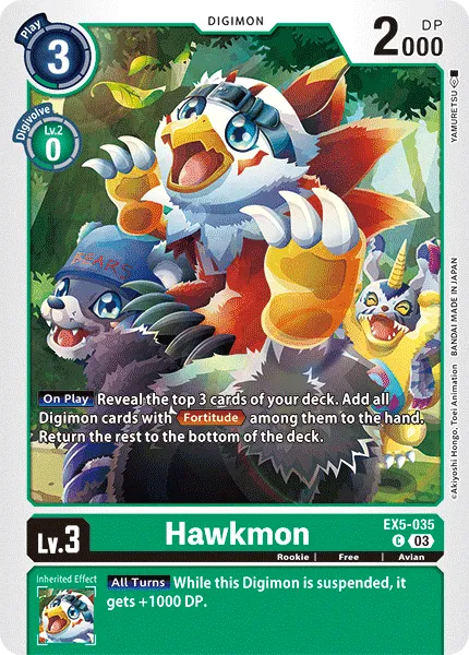 Hawkmon &mdash; Digimon Card Game card