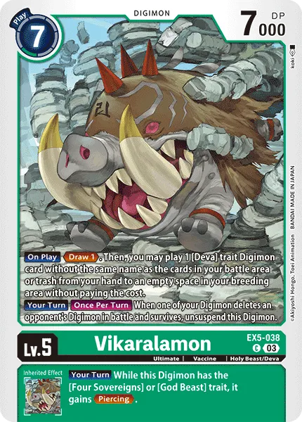 Vikaralamon &mdash; Digimon Card Game card