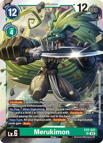 Merukimon &mdash; Digimon Card Game card