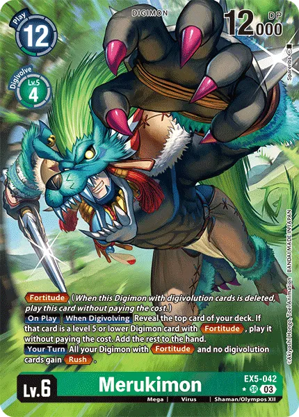 Merukimon &mdash; Digimon Card Game card