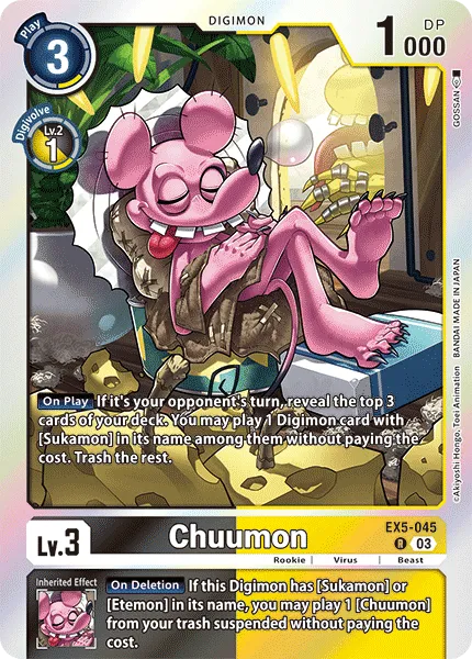 Chuumon &mdash; Digimon Card Game card