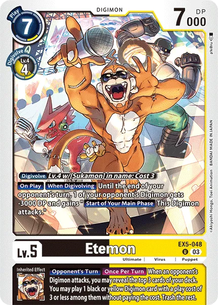 Etemon &mdash; Digimon Card Game card
