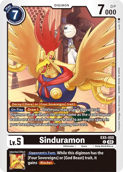 Sinduramon &mdash; Digimon Card Game card