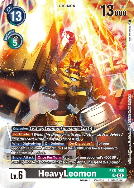 HeavyLeomon &mdash; Digimon Card Game card