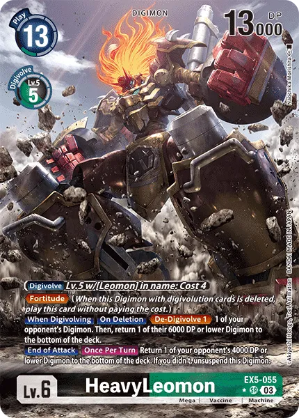 HeavyLeomon &mdash; Digimon Card Game card