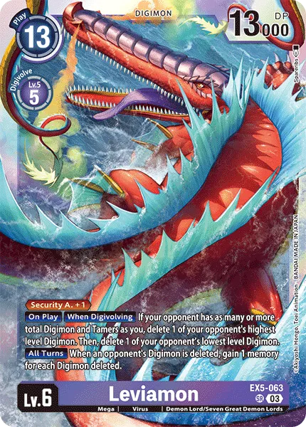 Leviamon &mdash; Digimon Card Game card
