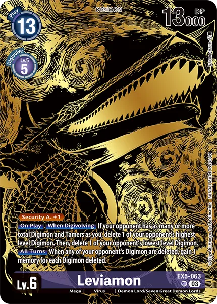 Leviamon &mdash; Digimon Card Game card
