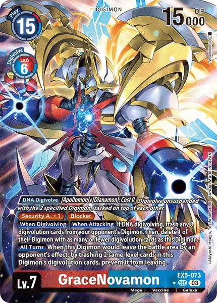 GraceNovamon &mdash; Digimon Card Game card