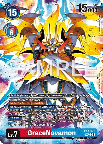 GraceNovamon &mdash; Digimon Card Game card
