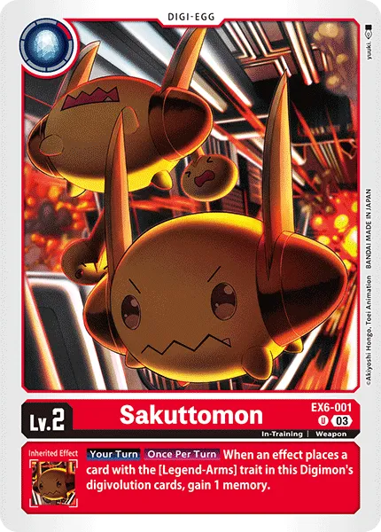 Sakuttomon &mdash; Digimon Card Game card
