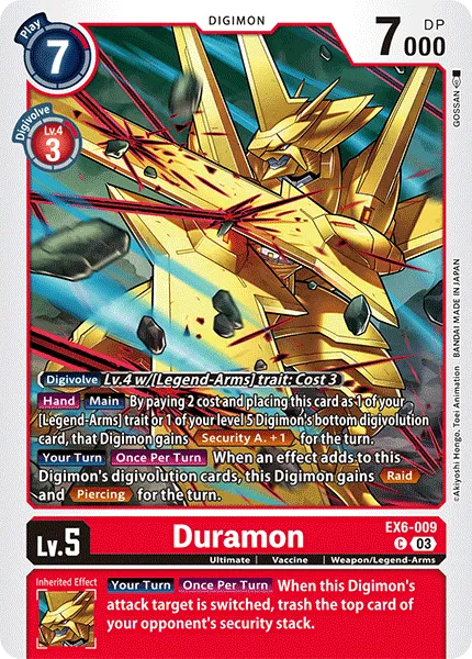 Duramon &mdash; Digimon Card Game card