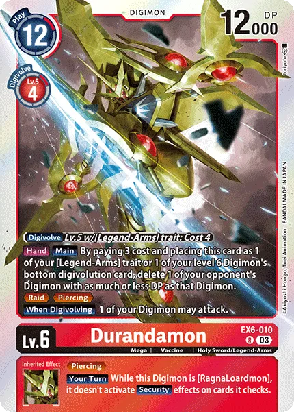 Durandamon &mdash; Digimon Card Game card