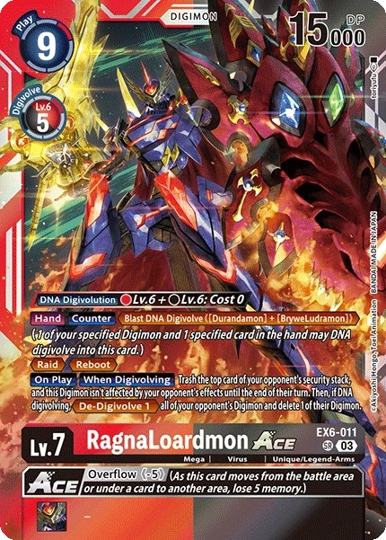 RagnaLoardmon ACE &mdash; Digimon Card Game card