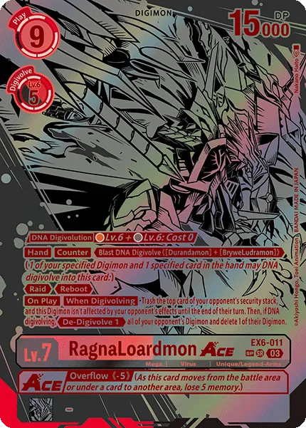 RagnaLoardmon ACE &mdash; Digimon Card Game card