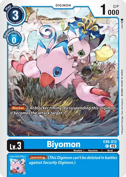 Biyomon &mdash; Digimon Card Game card