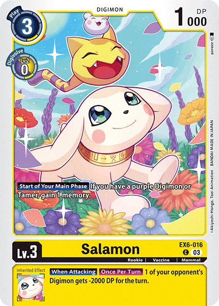 Salamon &mdash; Digimon Card Game card