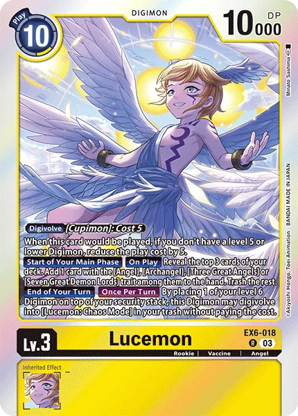 Lucemon &mdash; Digimon Card Game card