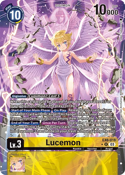 Lucemon &mdash; Digimon Card Game card