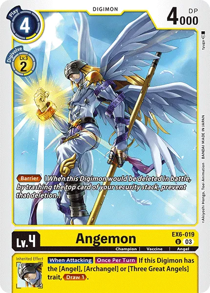 Angemon &mdash; Digimon Card Game card