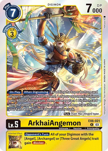 ArkhaiAngemon &mdash; Digimon Card Game card