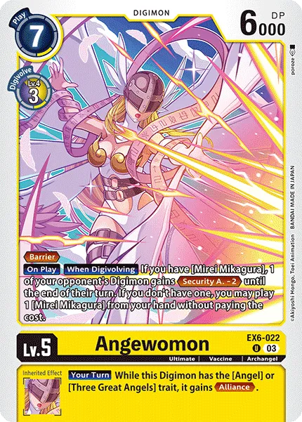 Angewomon &mdash; Digimon Card Game card