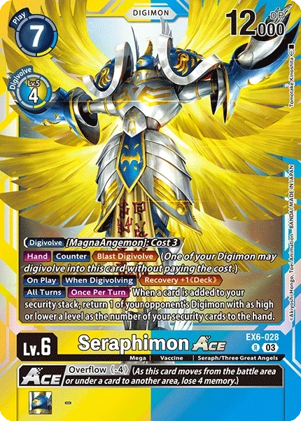 Seraphimon ACE &mdash; Digimon Card Game card