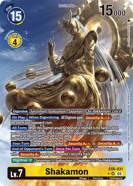 Shakamon &mdash; Digimon Card Game card