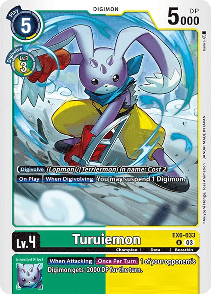 Turuiemon &mdash; Digimon Card Game card