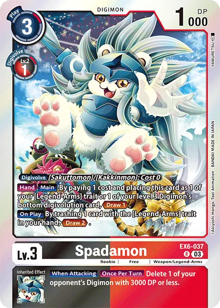 Spadamon &mdash; Digimon Card Game card