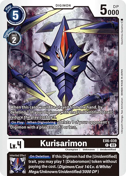 Kurisarimon &mdash; Digimon Card Game card