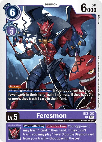 Feresmon &mdash; Digimon Card Game card