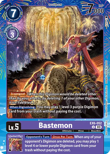 Bastemon &mdash; Digimon Card Game card