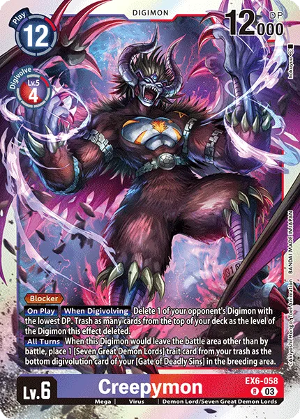 Creepymon &mdash; Digimon Card Game card