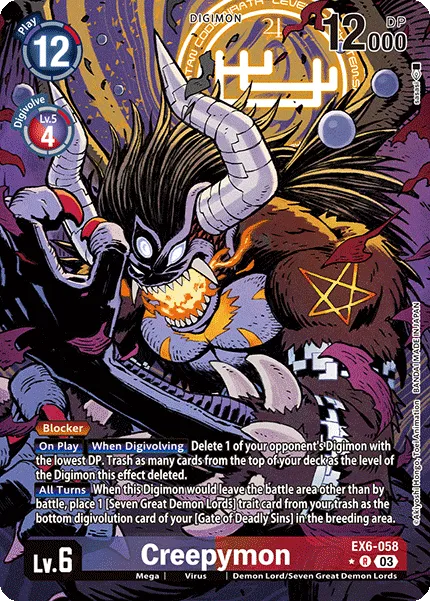 Creepymon &mdash; Digimon Card Game card