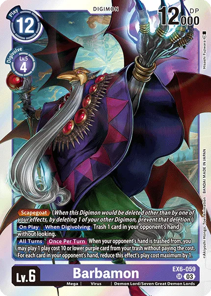 Barbamon &mdash; Digimon Card Game card