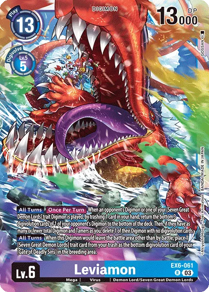 Leviamon &mdash; Digimon Card Game card