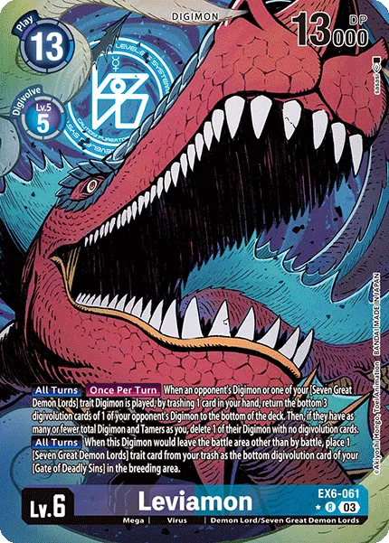 Leviamon &mdash; Digimon Card Game card