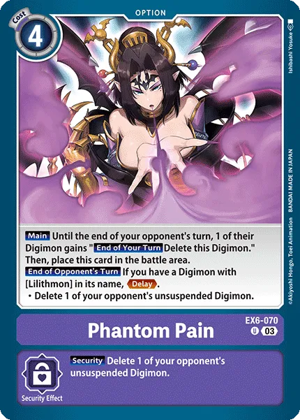Phantom Pain &mdash; Digimon Card Game card