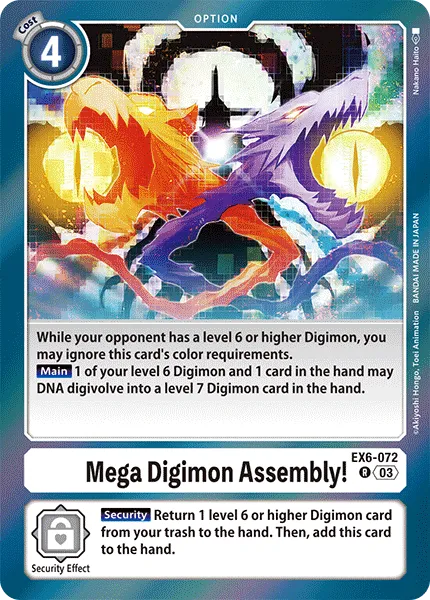 Mega Digimon Assembly! &mdash; Digimon Card Game card