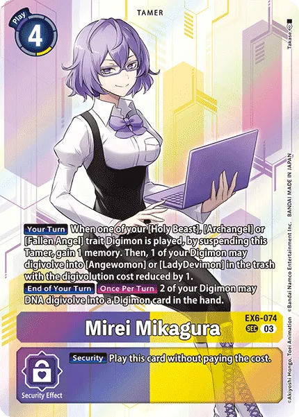 Mirei Mikagura &mdash; Digimon Card Game card