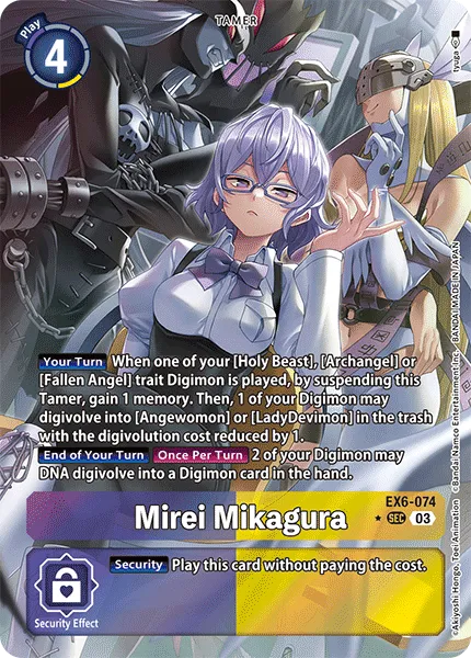 Mirei Mikagura &mdash; Digimon Card Game card