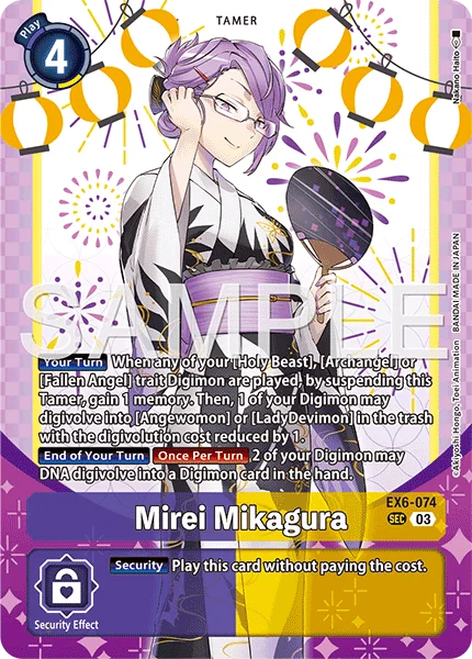 Mirei Mikagura &mdash; Digimon Card Game card