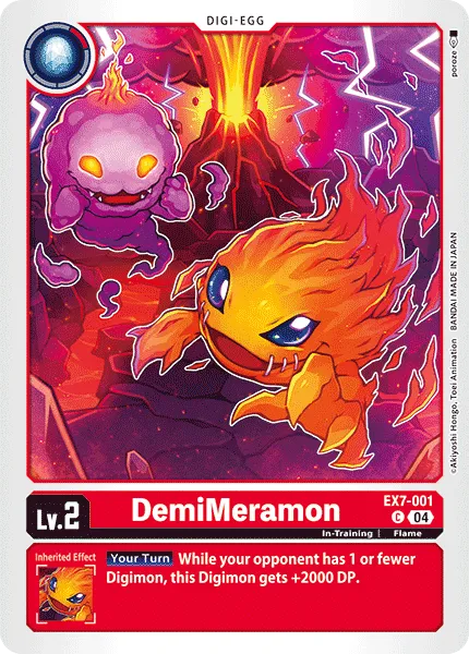 DemiMeramon &mdash; Digimon Card Game card