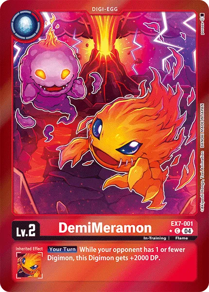DemiMeramon &mdash; Digimon Card Game card