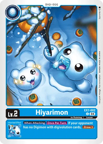 Hiyarimon &mdash; Digimon Card Game card